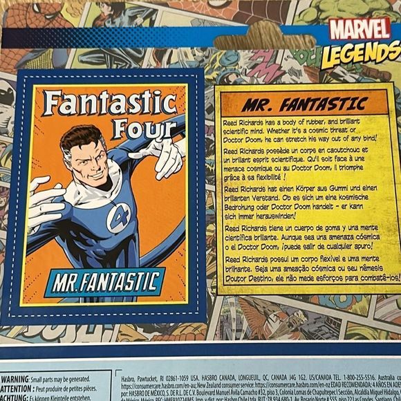 Fantastic Four “Mr Fantastic” Action Figure, Retro, Toy, Collector’s, 5” - Picture 6 of 6